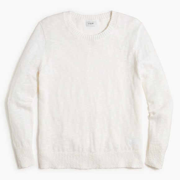 J. Crew Sweaters - NWT J. Crew Crewneck Beach Sweater White Women’s XS